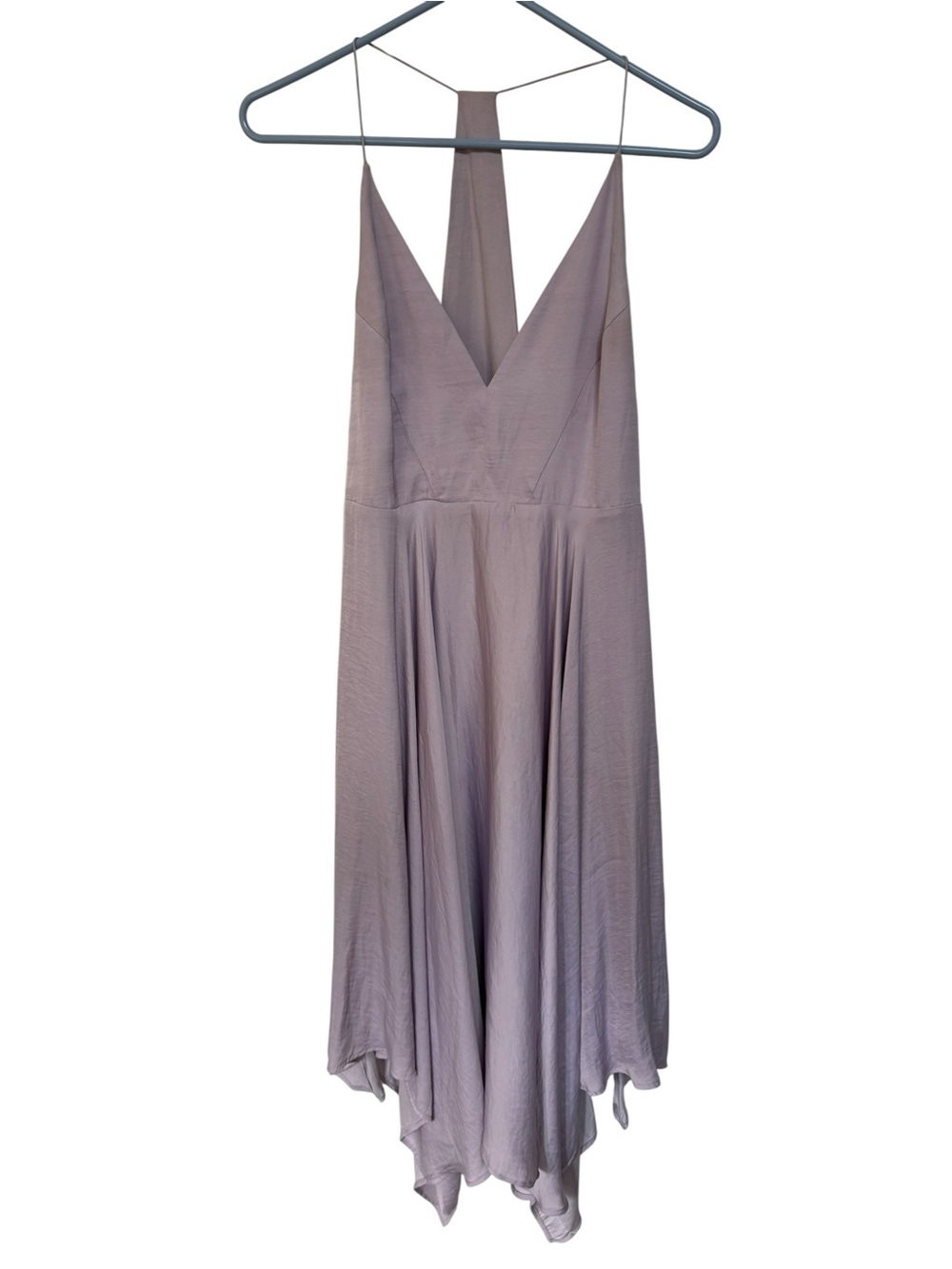 Kimchi Blue Vida Lavender Asymmetrical Handkerchief Dress